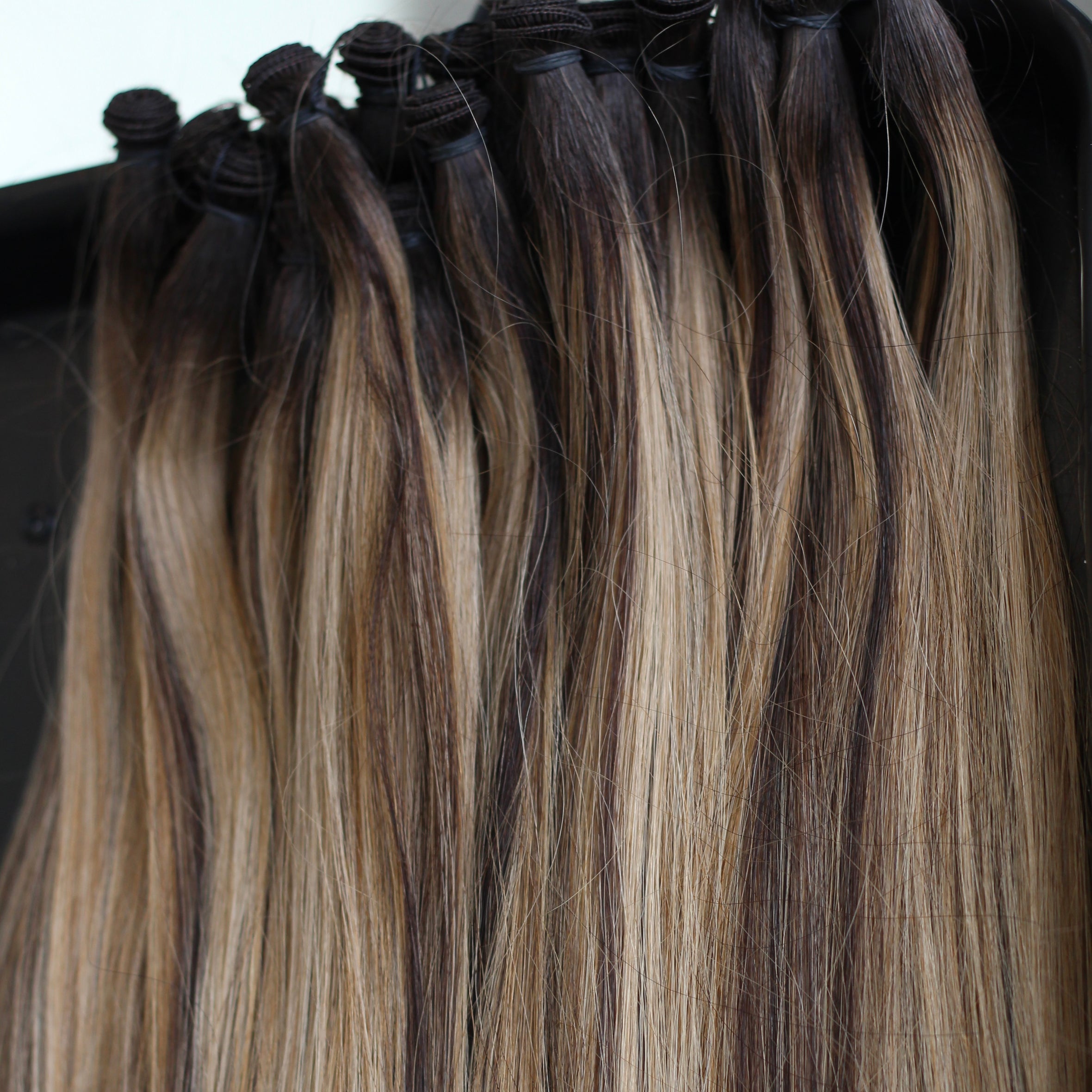 Rooted Terra Brown Piano - InterMix Wefts – Intertwined Hair Extensions