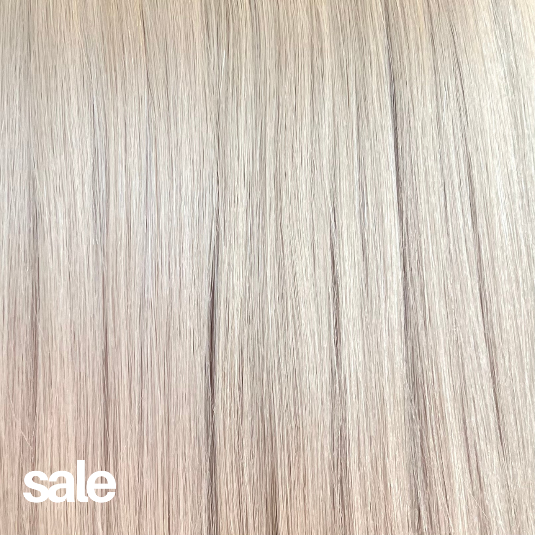 FINAL SALE - Snow Blonde - Individual Hand Tied Weft