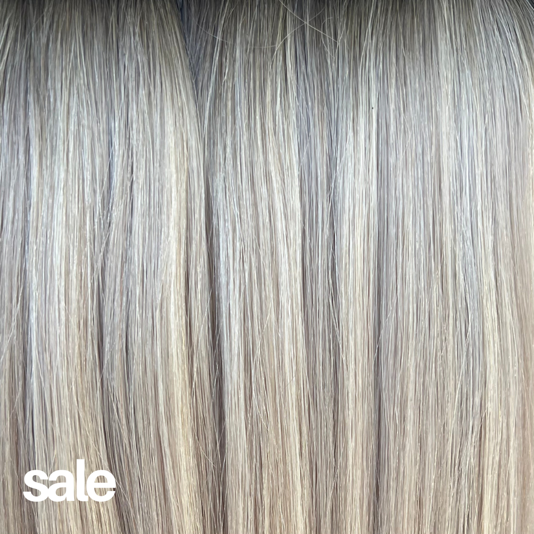 FINAL SALE - Rooted Coconut Cream Blonde - Individual Hand Tied Weft