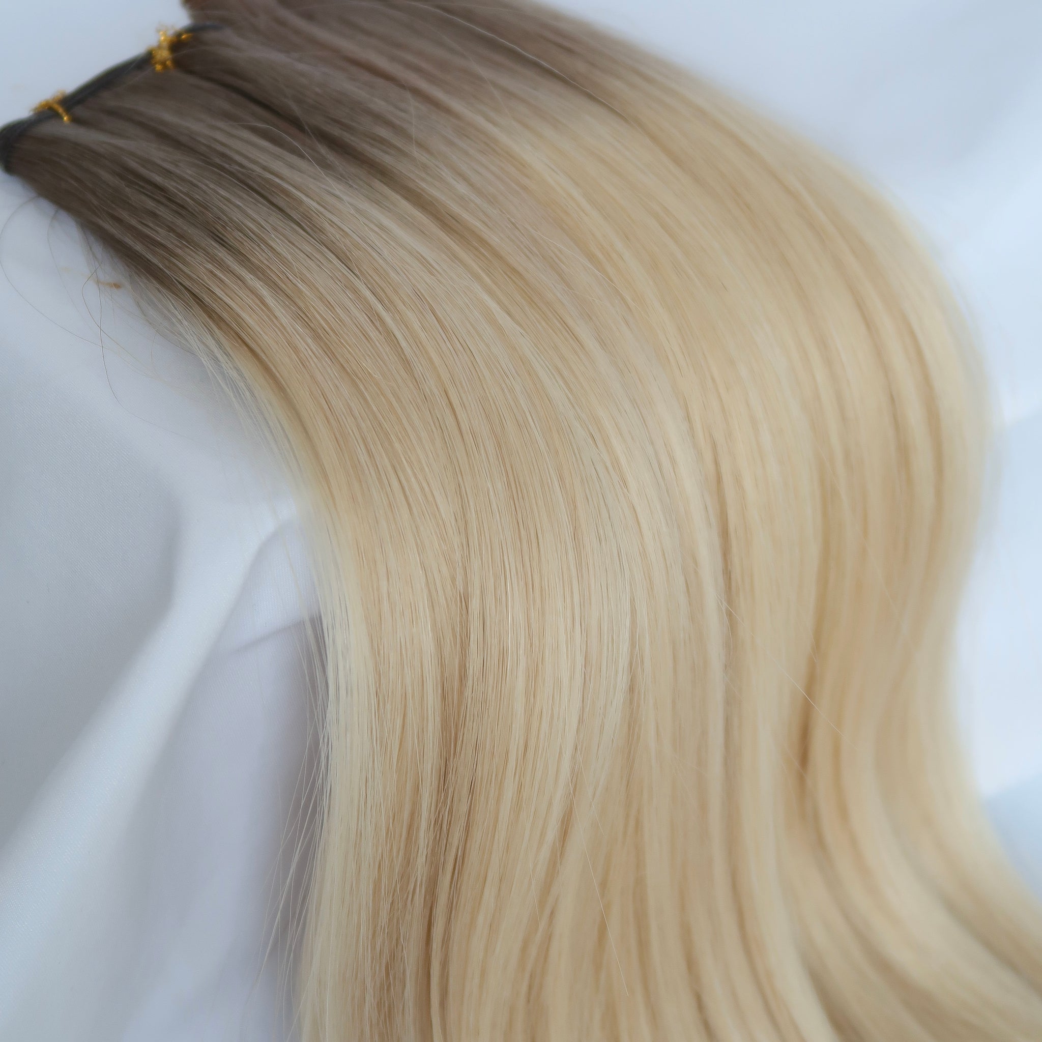 Soft Rooted Platinum - Luxe Hand Tied Weft