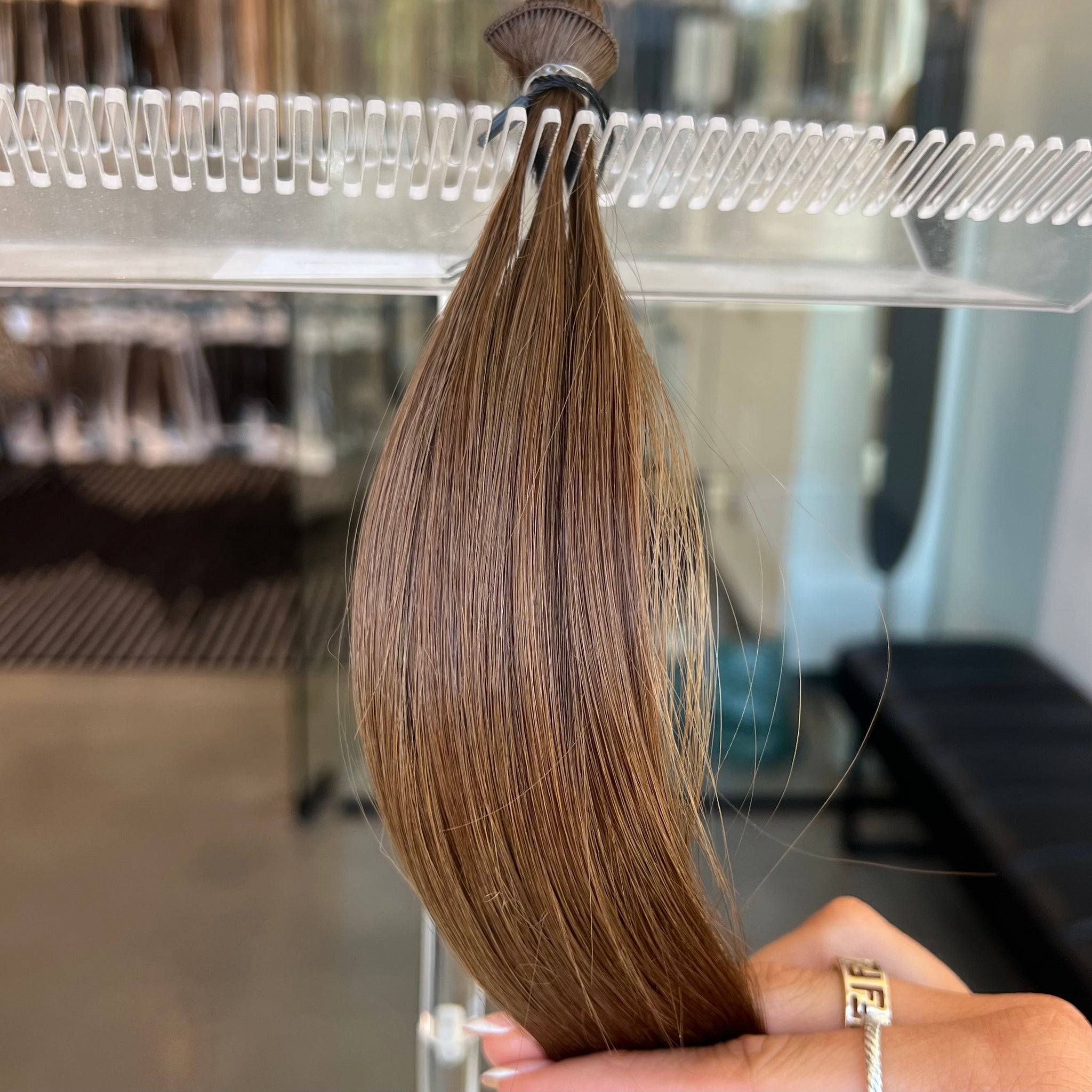 Cocoa Brown - Individual Hand Tied Weft (FINAL SALE)