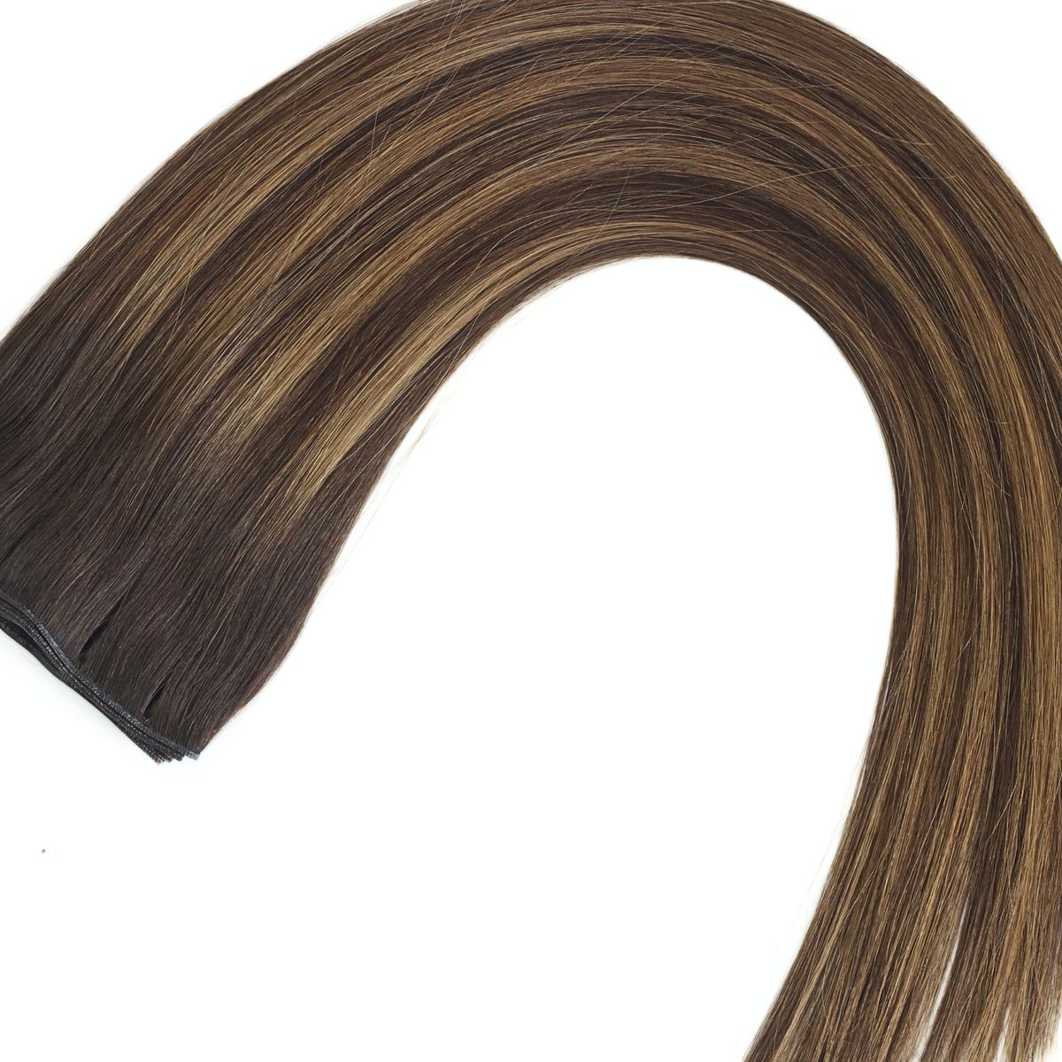 Rooted Dark Caramel Piano - Intermix Weft