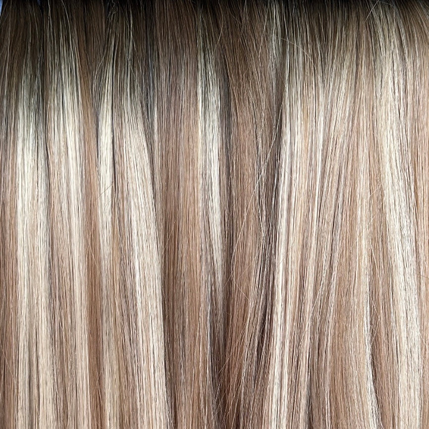 Rooted Sand Blonde - Luxe Hand Tied Wefts