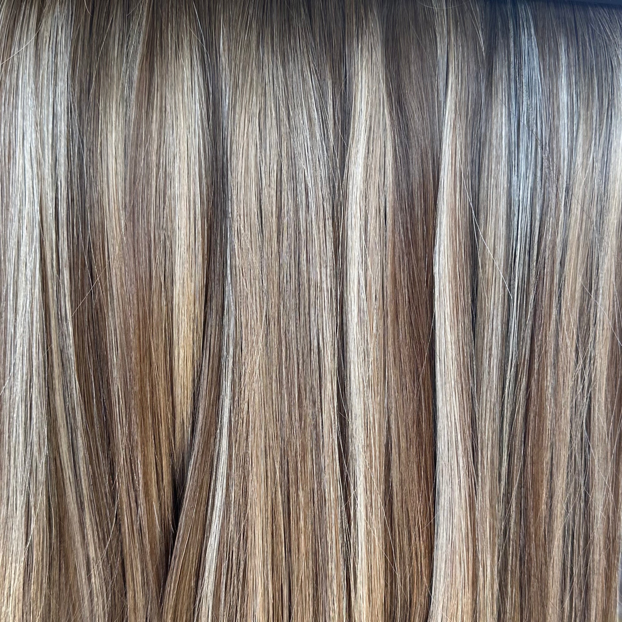 Rooted Glazed Brown Piano - Full Clip Ins