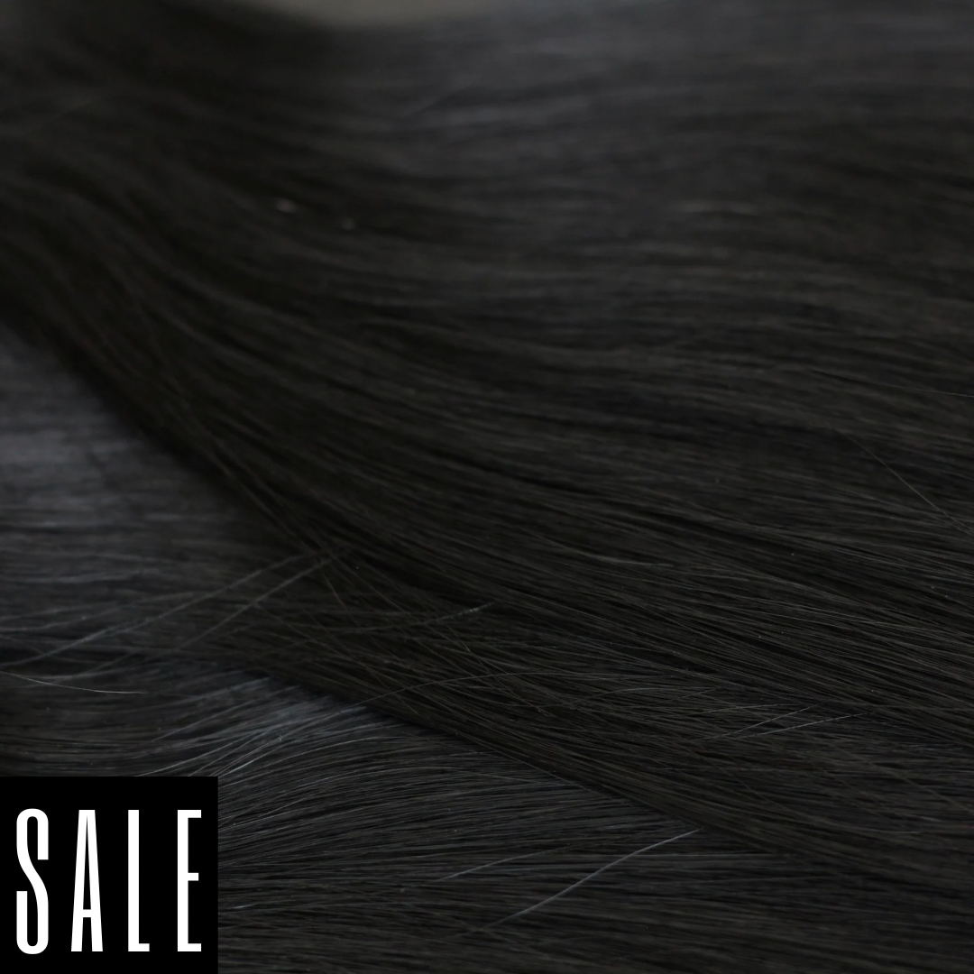 FINAL SALE - Black - Airy Hand Tied Weft