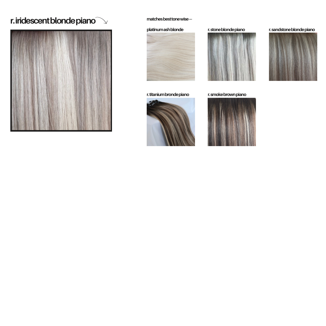 Rooted Iridescent Blonde Piano - Intermix Weft