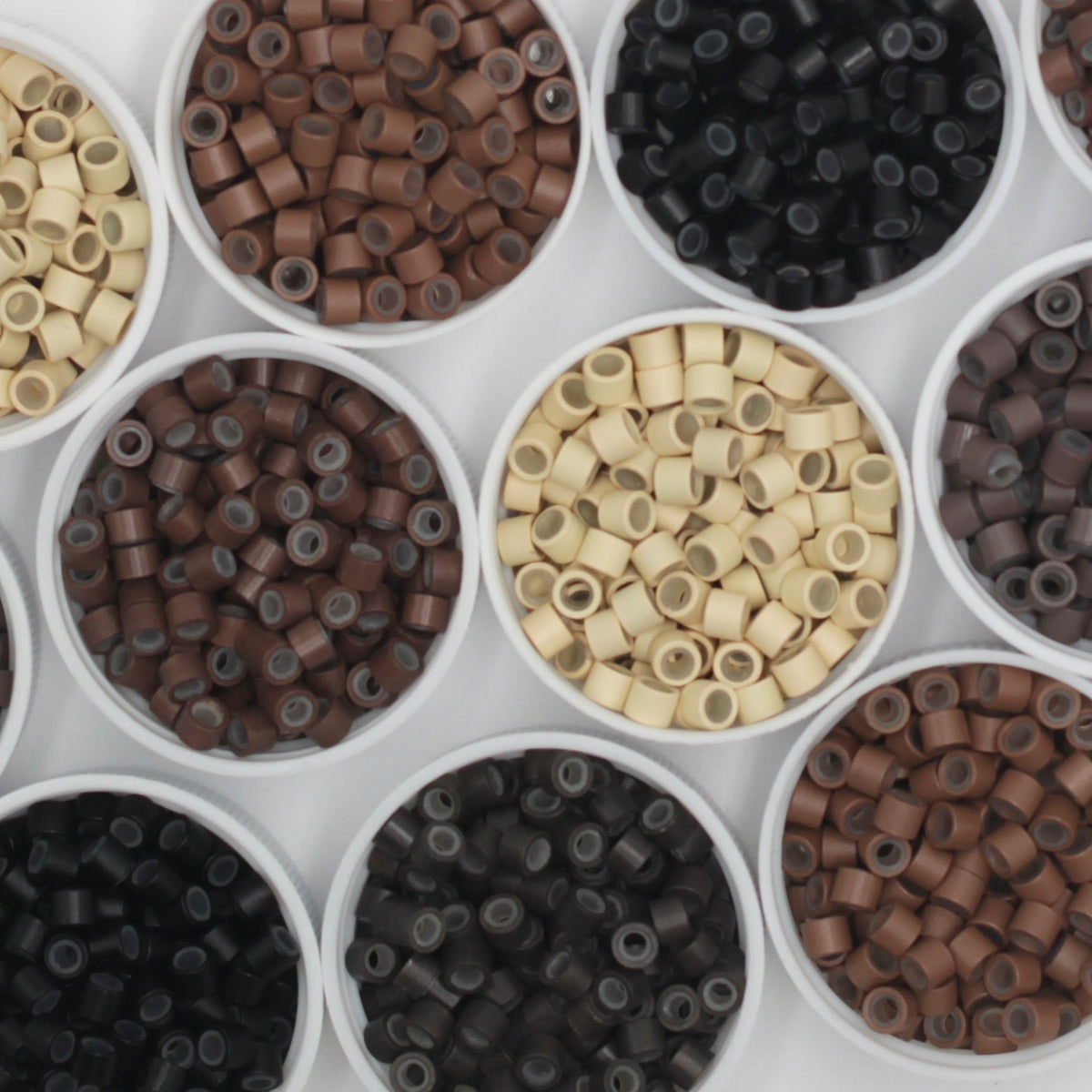 3MM Silicone Lined Micro Aluminum Beads (1000)