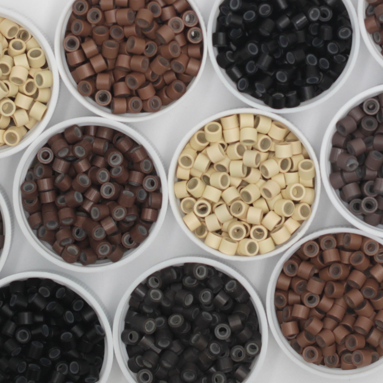 2MM Silicone Lined Micro Aluminum Beads (1000)