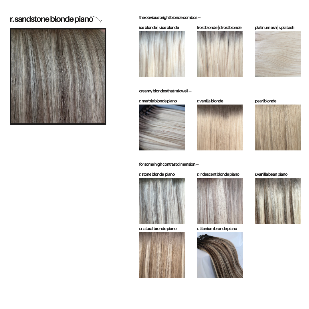 Rooted Sandstone Blonde Piano - InterMix Wefts