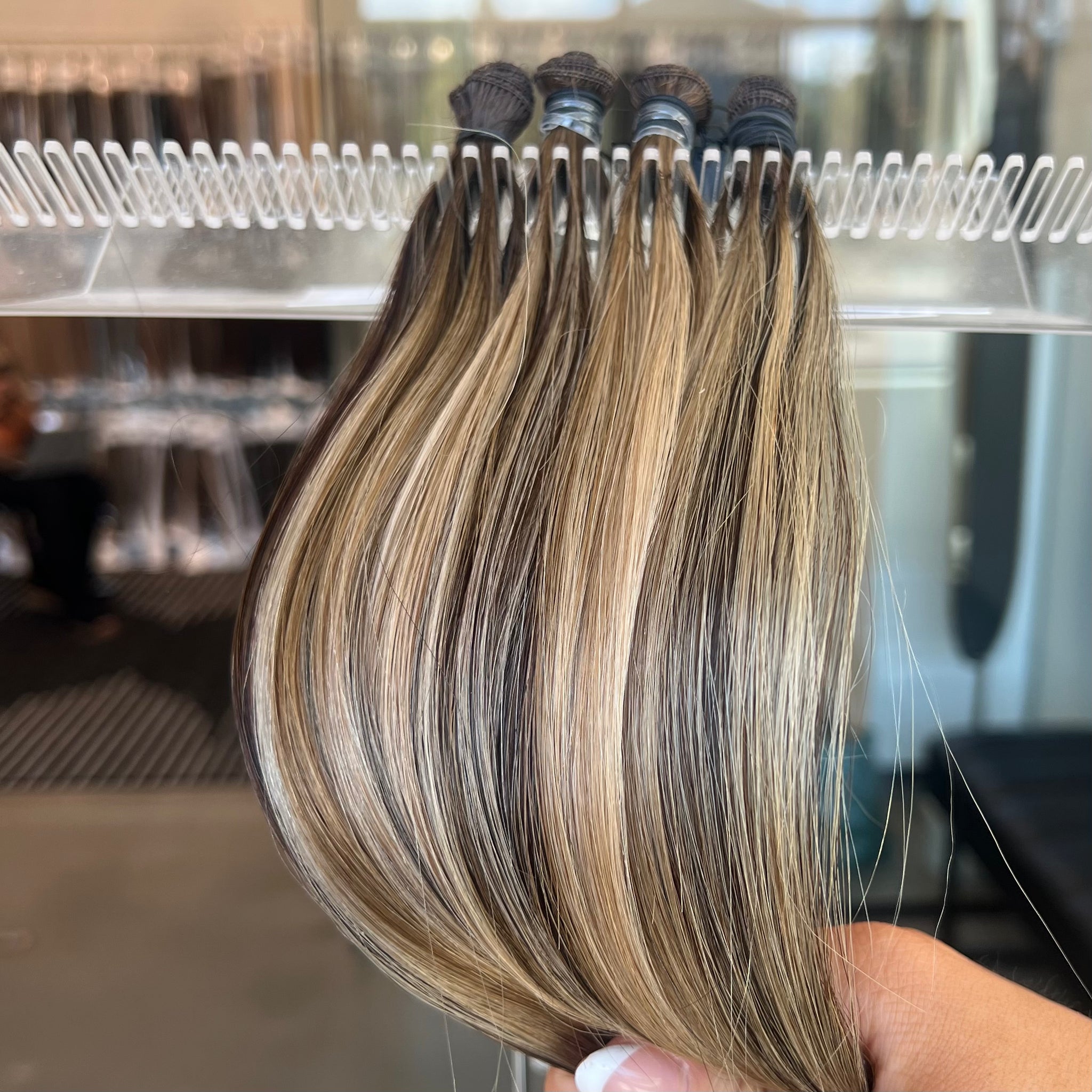 Rooted Mocha Piano - Individual Hand Tied Weft (FINAL SALE)