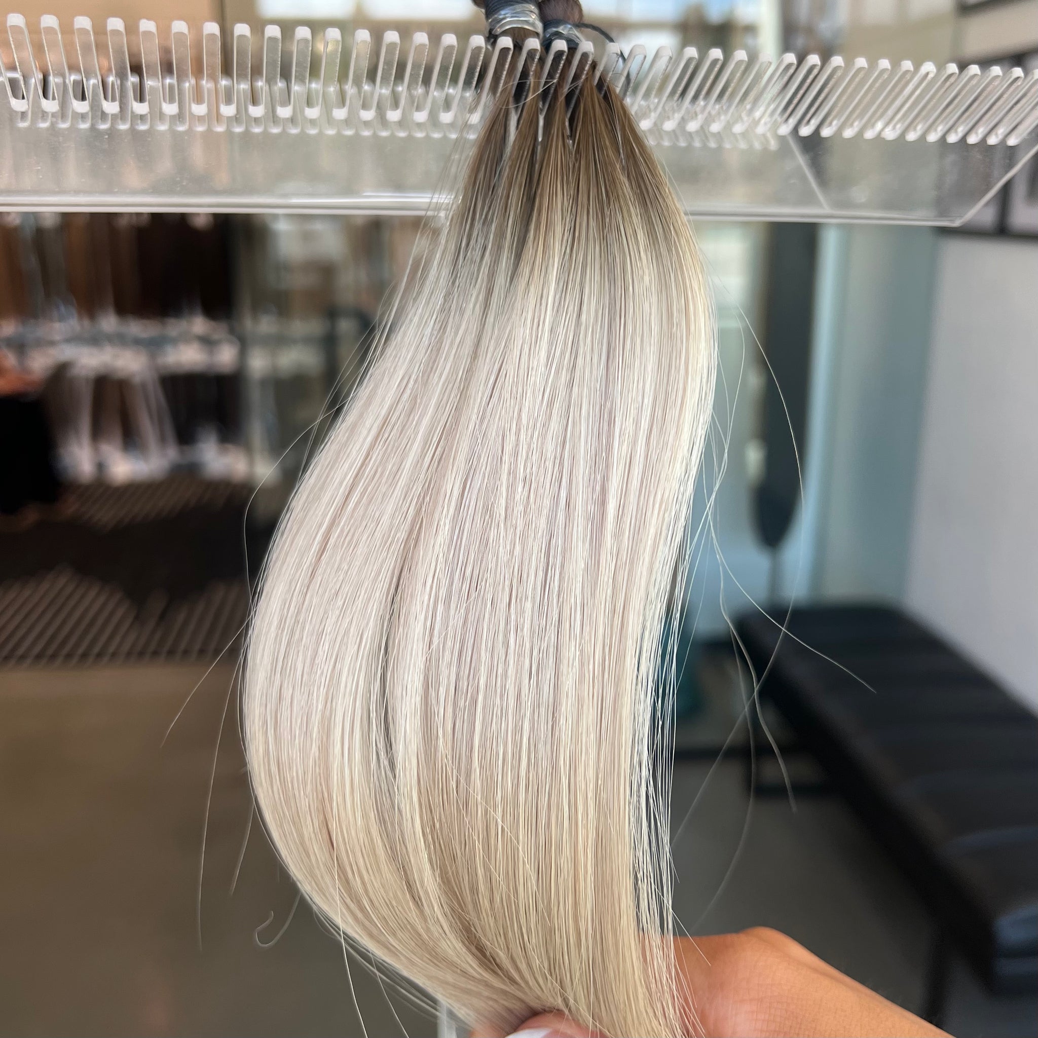 Rooted Pearl Blonde - Individual Hand Tied Weft (FINAL SALE)