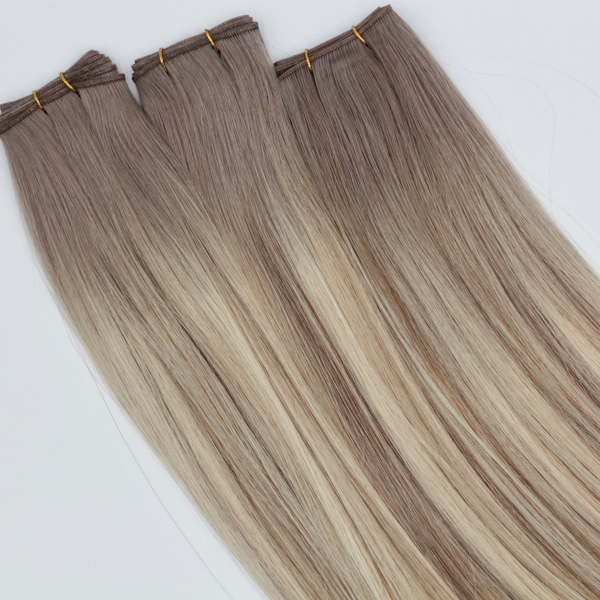 Rooted Salt Blonde Piano - Keratin Flat Tips (Half Pack)