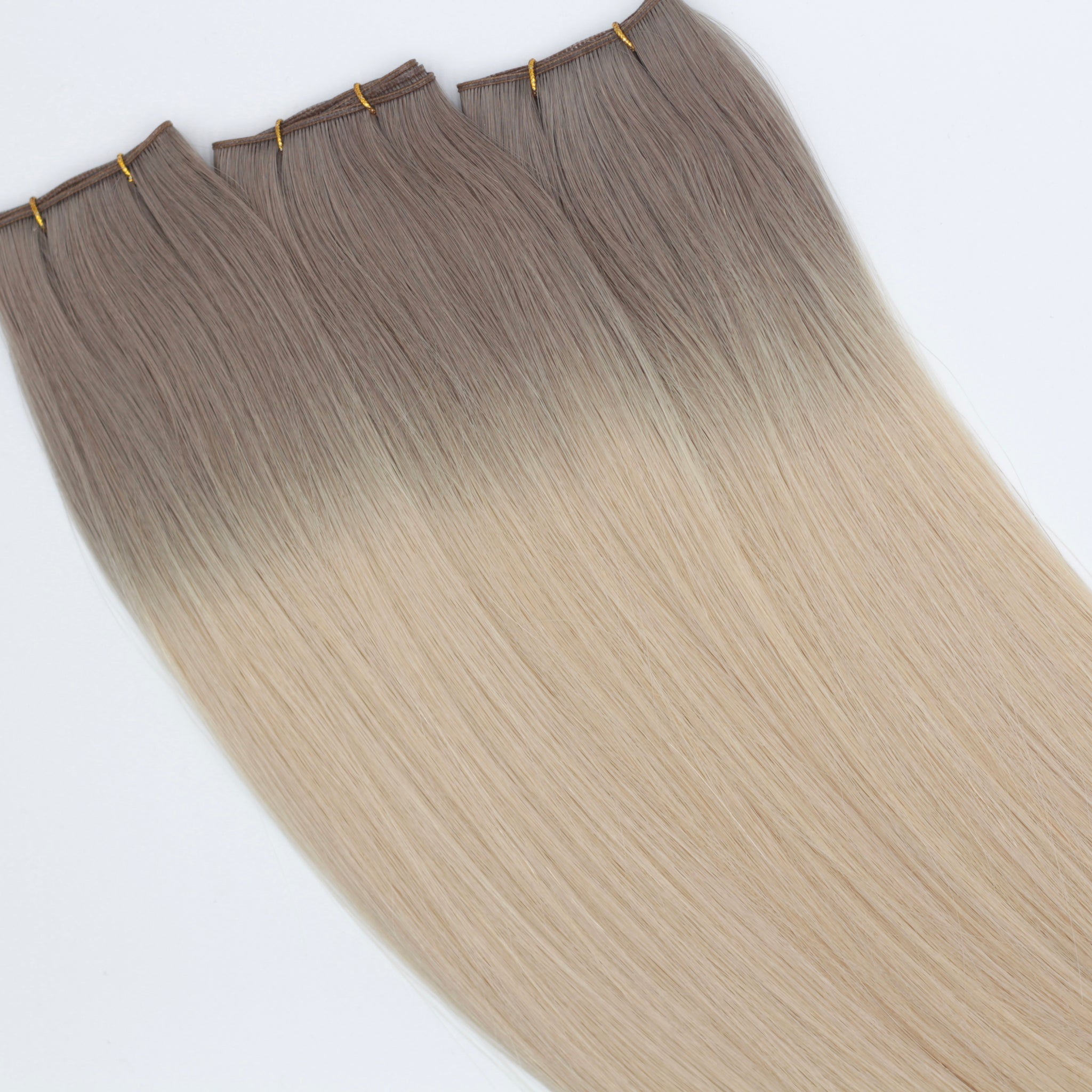 Rooted Vanilla Blonde - Individual Hand Tied Weft