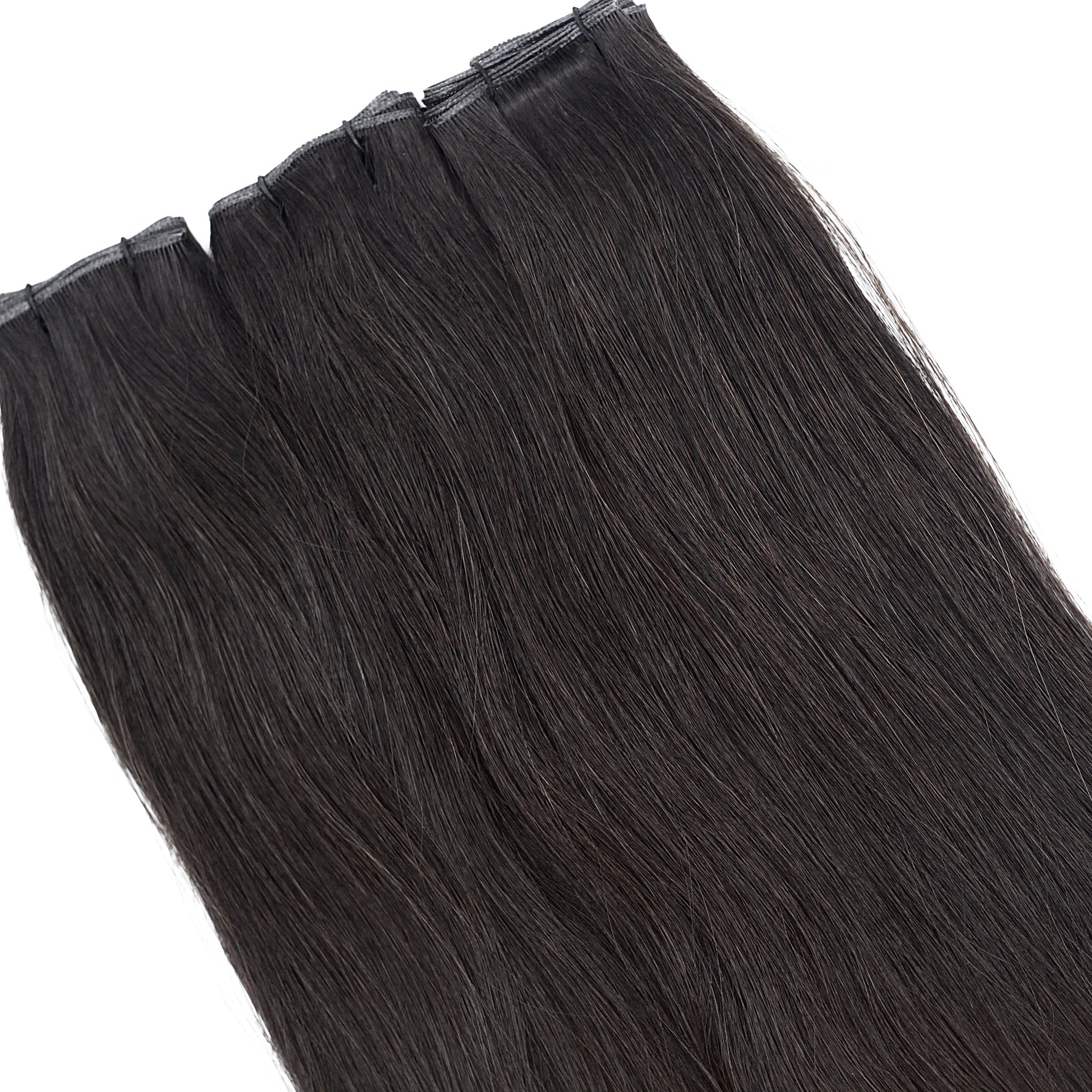 Soft Black - Individual Hand Tied Weft