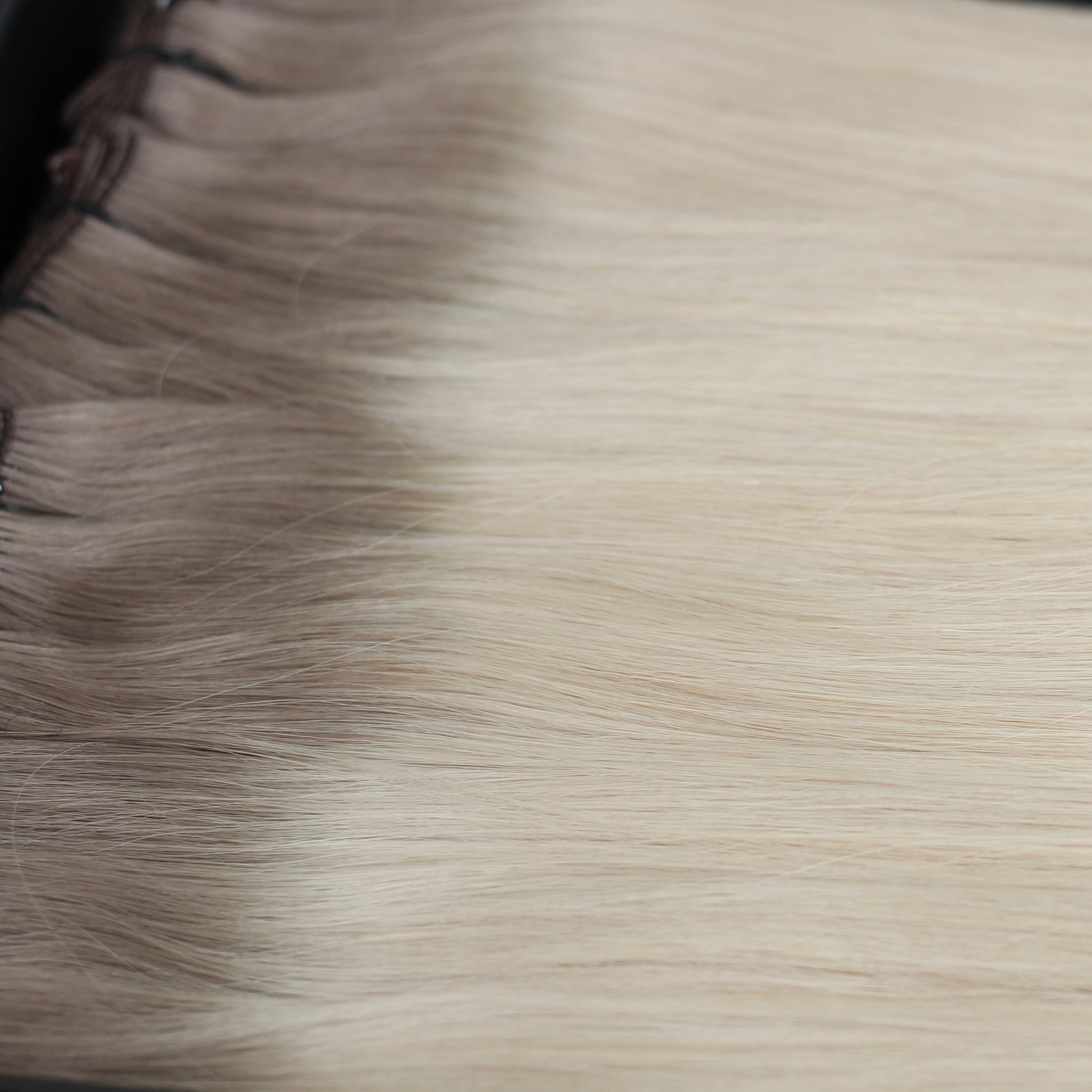 Rooted Platinum Ash Blonde - Luxe Hand Tied Weft
